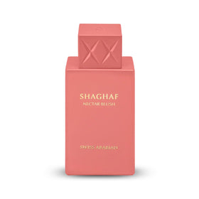 Swiss Arabian Shaghaf Oud Nectar Blush bottle shows vibrant fruity opening for daytime wear