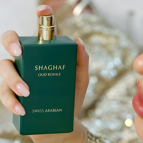 Shaghaf Oud Royale EDP spray ideal for evening wear.