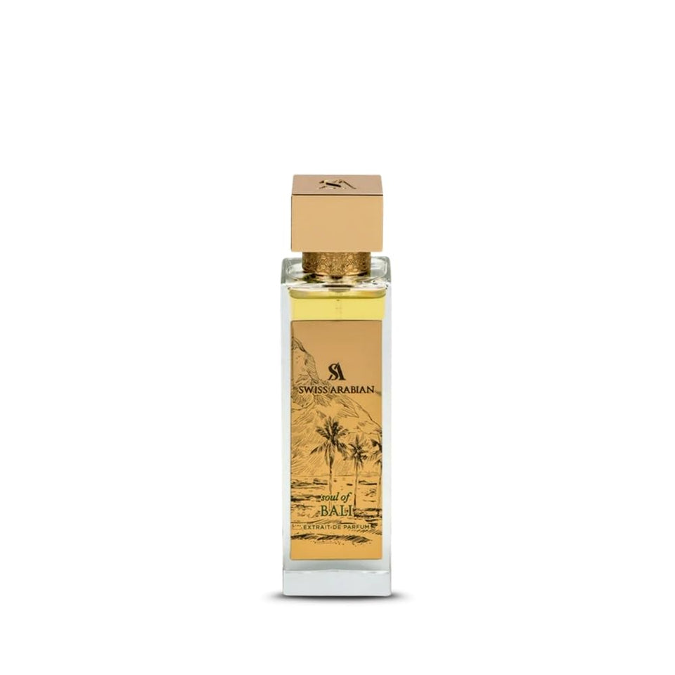Swiss Arabian Soul of Bali top notes bottle for a fresh, inviting intro