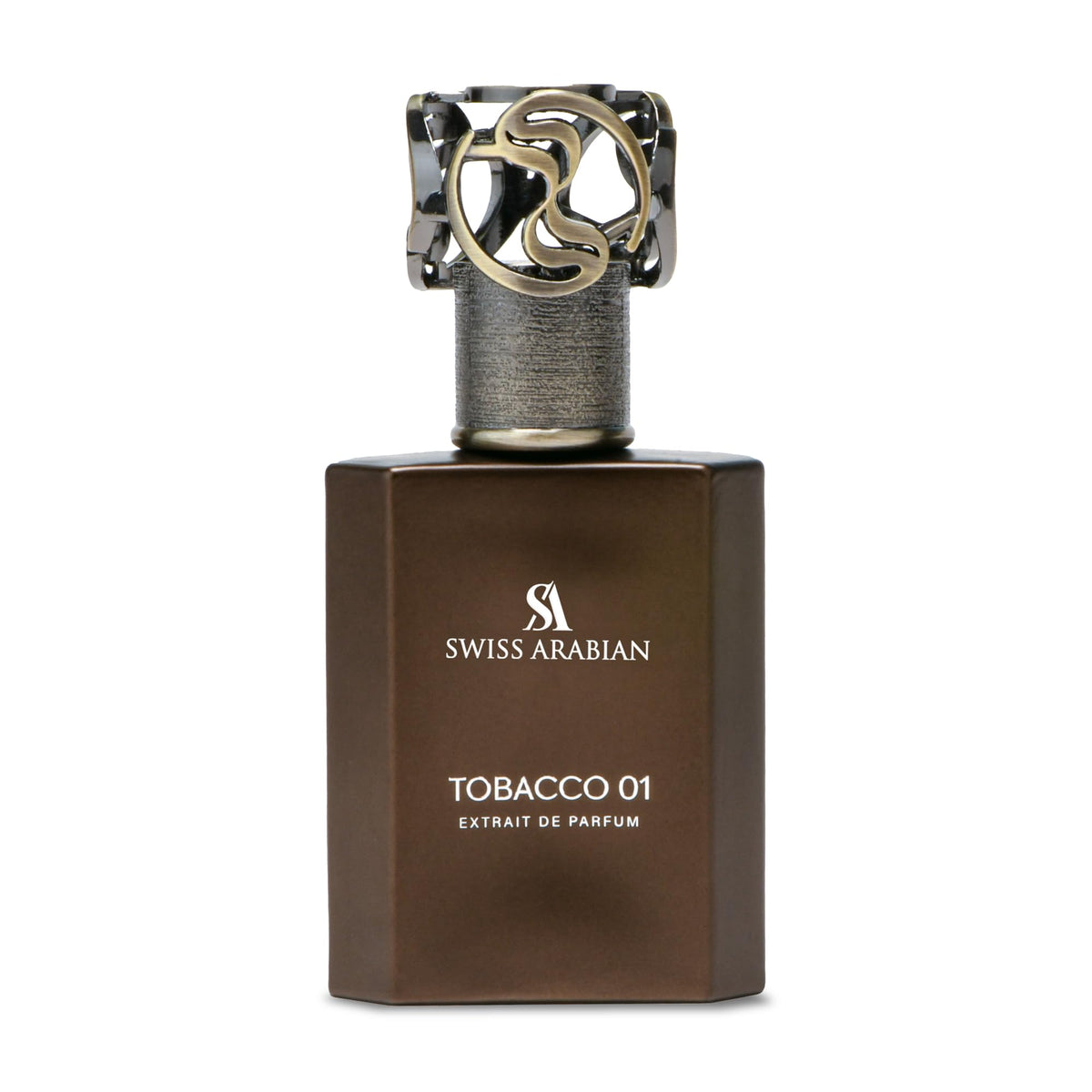 Swiss Arabian Tobacco 01 bottle-front view, luxury unisex perfume