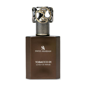 Swiss Arabian Tobacco 01 bottle-front view, luxury unisex perfume