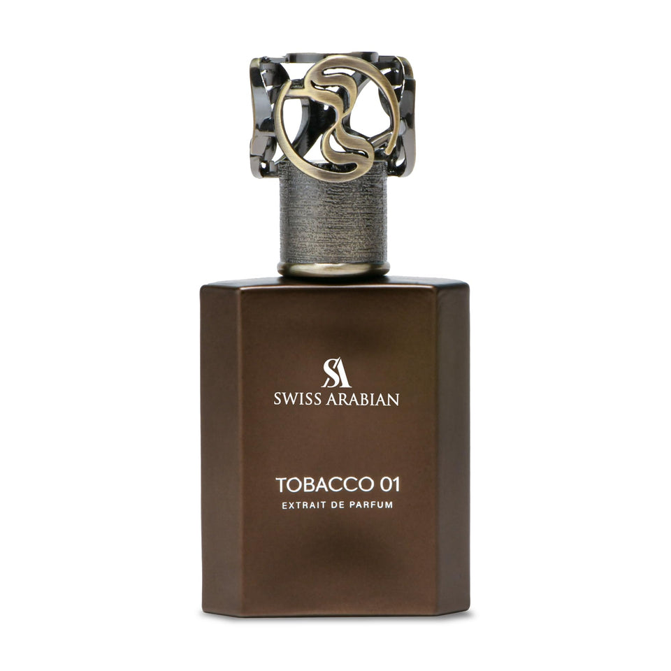 Swiss Arabian Tobacco 01 bottle-front view, luxury unisex perfume