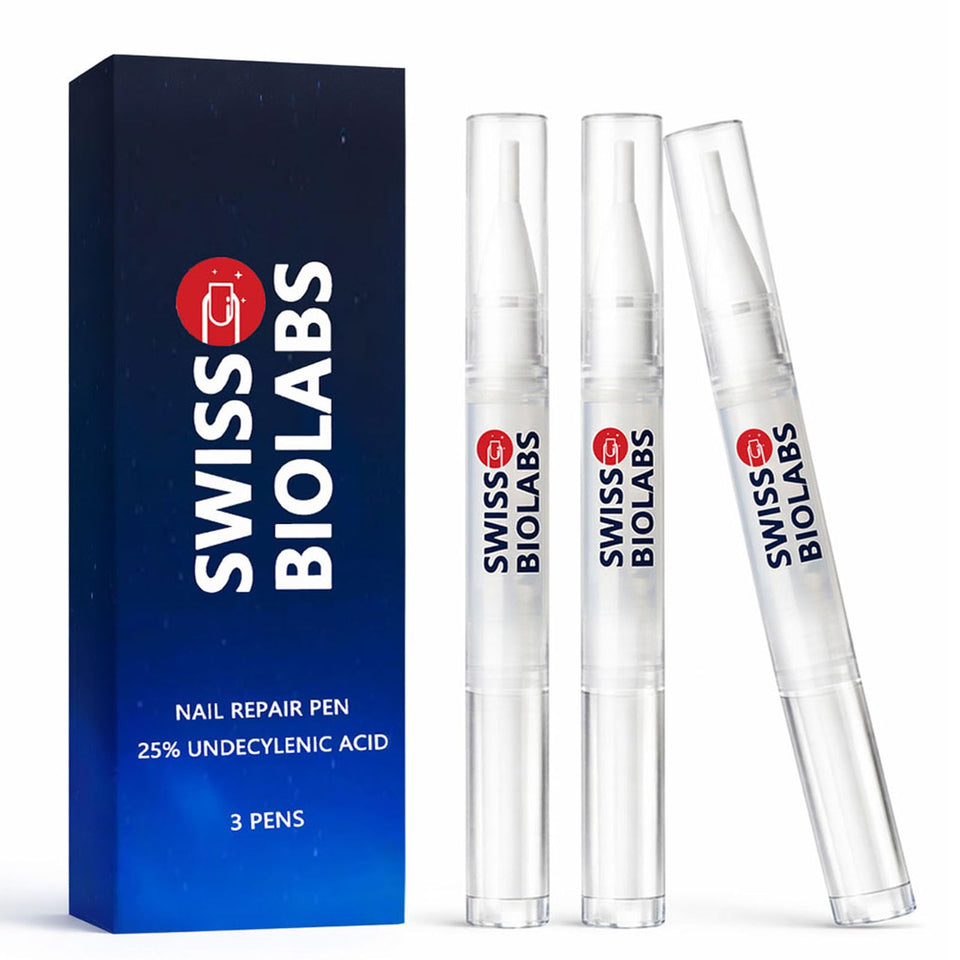 Swiss Biolabs Nail Fungus Pen packaging with twist applicator visible