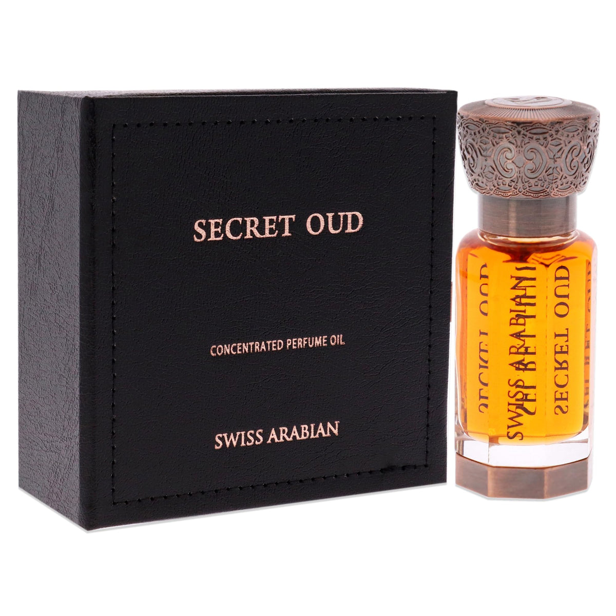 Swiss Arabian Secret Oud oud-patchouli focus, deep warmth for evenings.