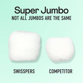 70-count six-pack of Swisspers Jumbo Cotton Balls ready for daily routines.