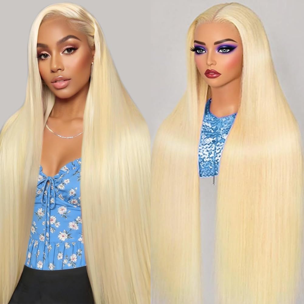 SWOTHEW 32-inch 613 lace front wig, full-length for dramatic styling.