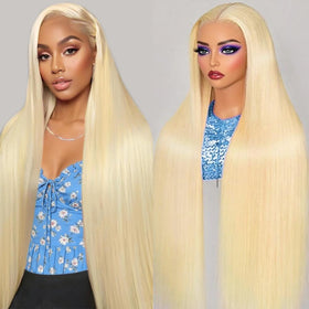 SWOTHEW 32-inch 613 lace front wig, full-length for dramatic styling.