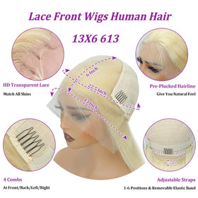 SWOTHEW 613 pre-plucked cap wig simplifies styling and fit.