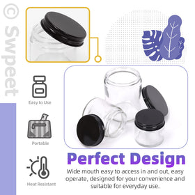 Swpeet travel-friendly cosmetic jar fits in bags for on the go routines.