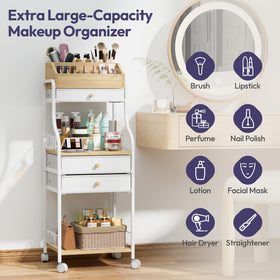 SWTYMIKI non-woven drawers close-up highlighting soft, organized storage for brushes and small items.
