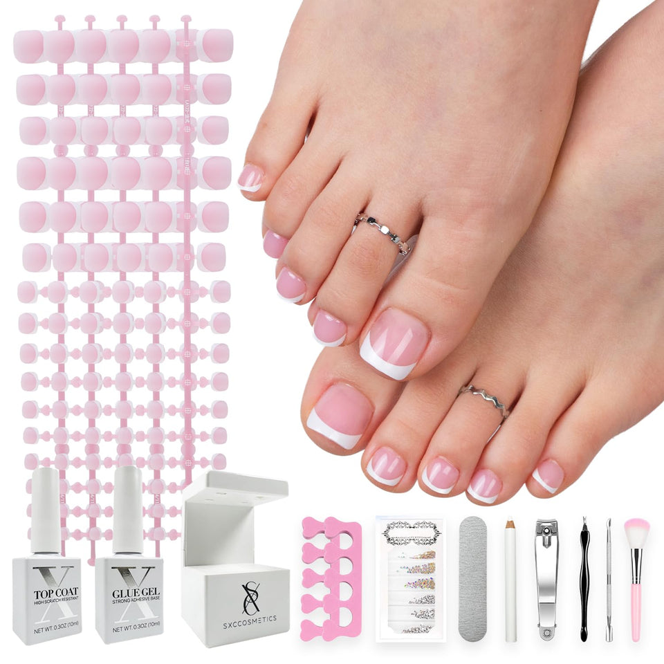 SXC X-Pro Tips kit packaging for easy at-home pedicure.
