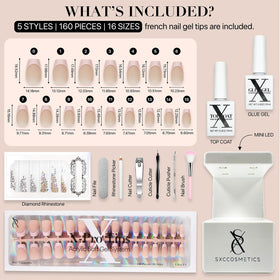 SXC Easy-apply kit supports quick, mess-free at-home nail changes.