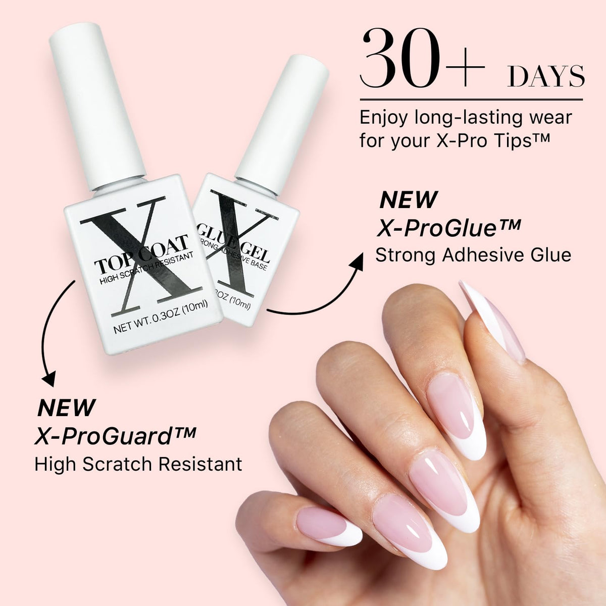 SXC Pink Series durable materials for a long-lasting, salon-like look.