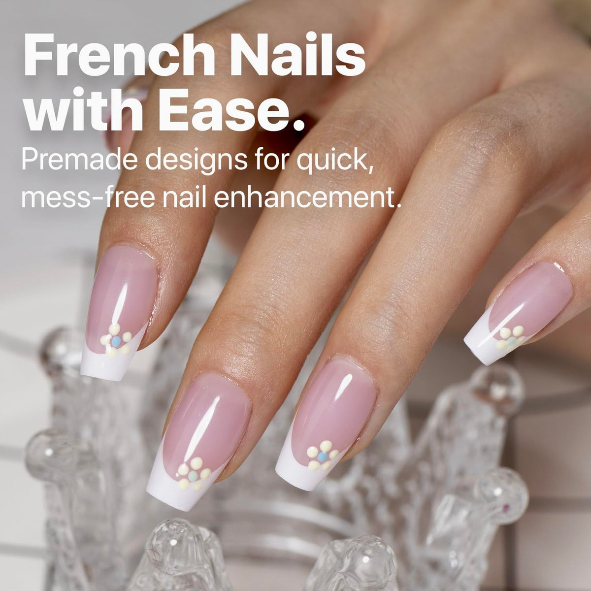 SXC ultra-fit nails with primer and base coat improve wear and quick styling.