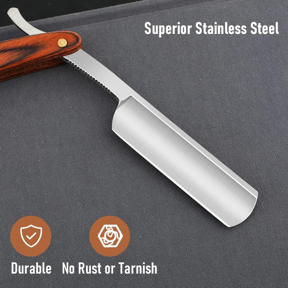 SXDGS shaving strop leather canvas belt for quick blade refresh.