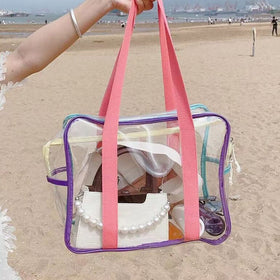 SxoSyo transparent PVC bag shows contents for fast checks.