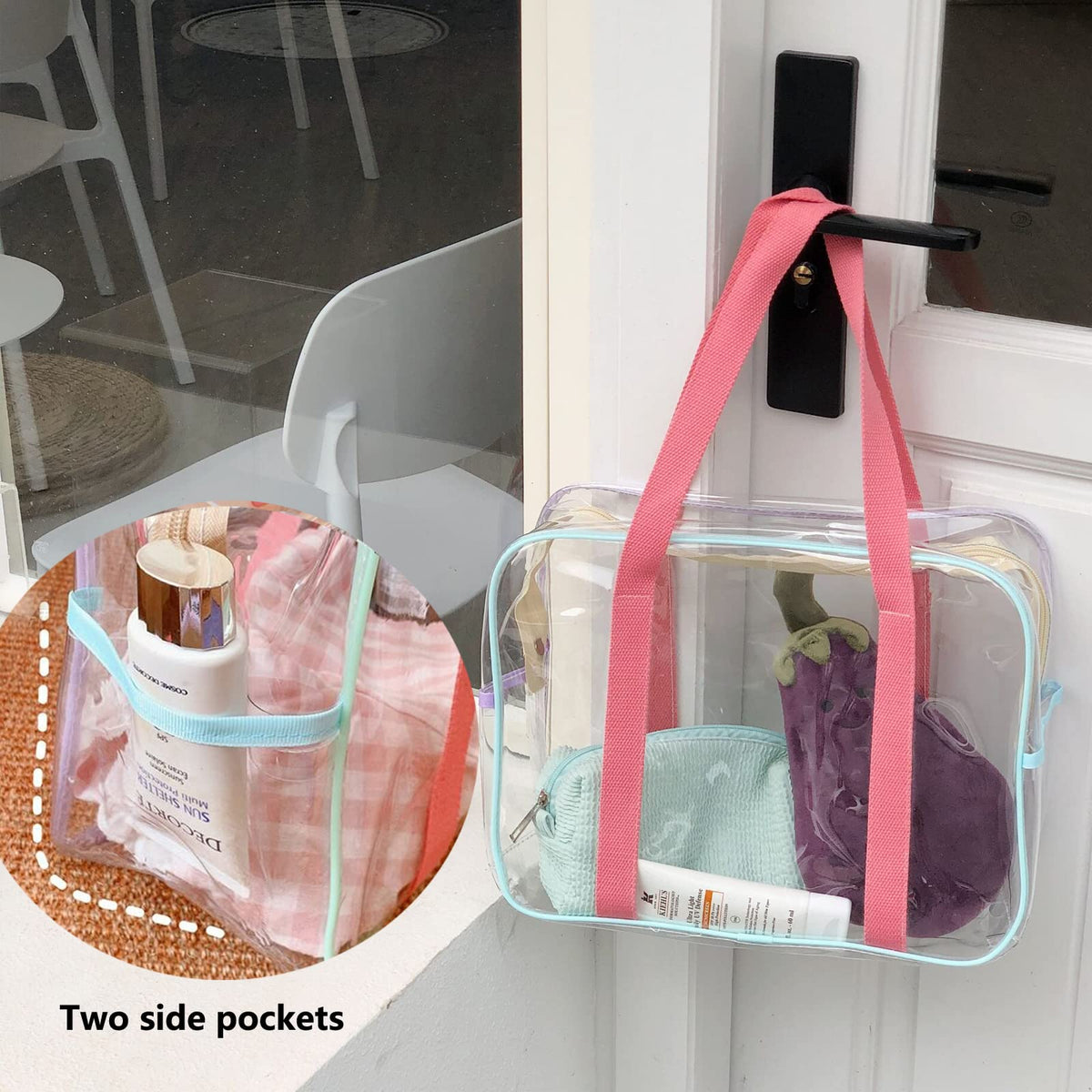 SxoSyo TSA-approved clear bag supports 3-1-1 travel rules.