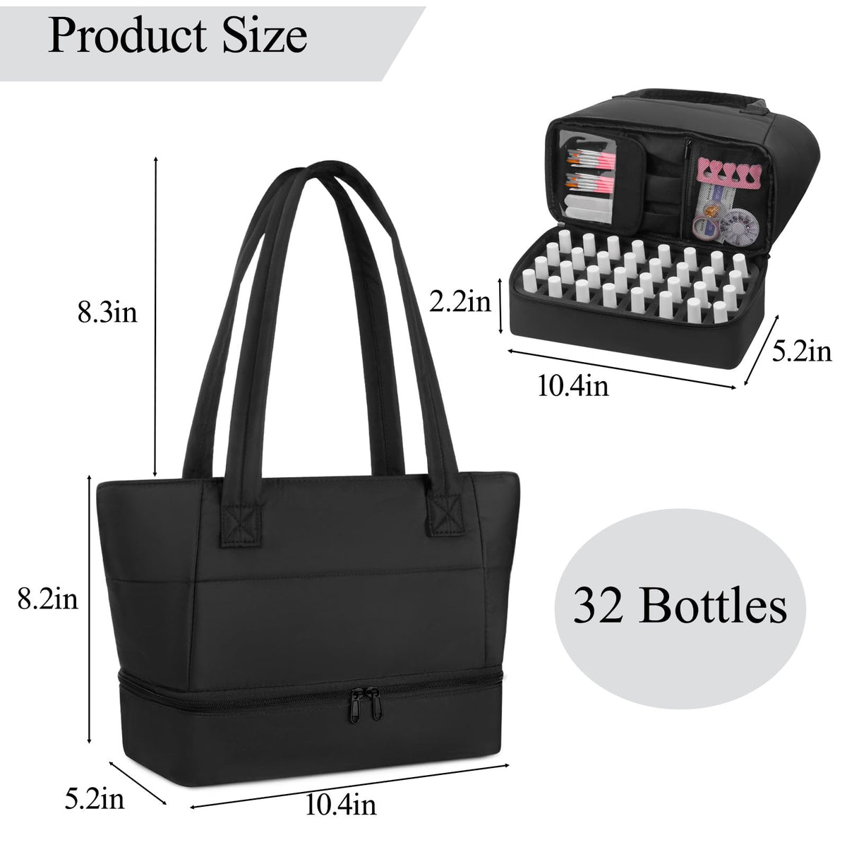 Sybrewuu organizer holds up to 32 bottles for easy travel and storage.