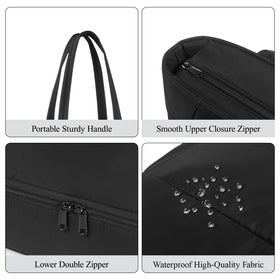 Sybrewuu soft padded handles reduce strain when carrying full capacity.