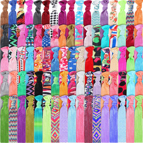 Syhood 200 pieces elastic hair ties solid colors for everyday ponies