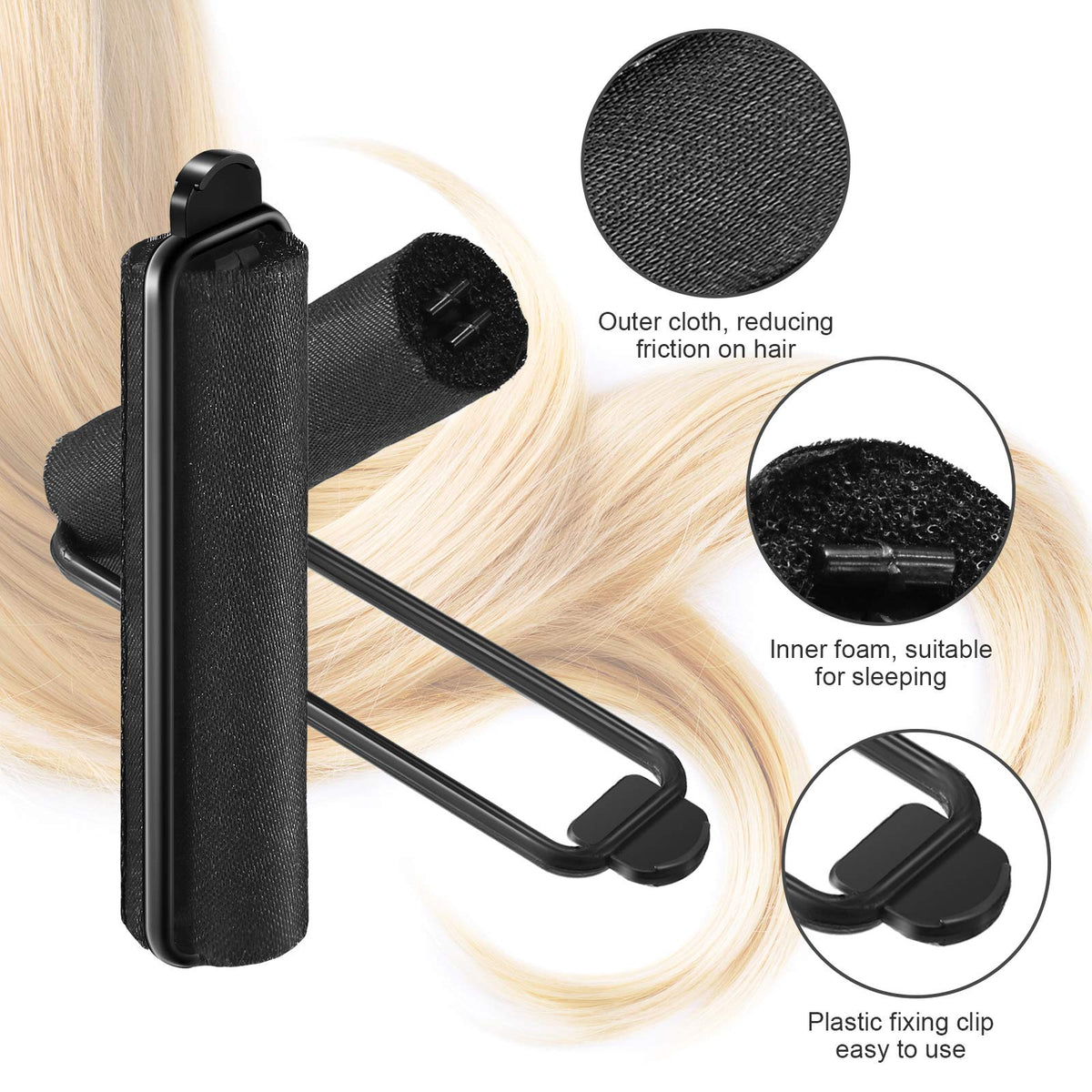 Syhood foam sponge core offers lightweight comfort during styling