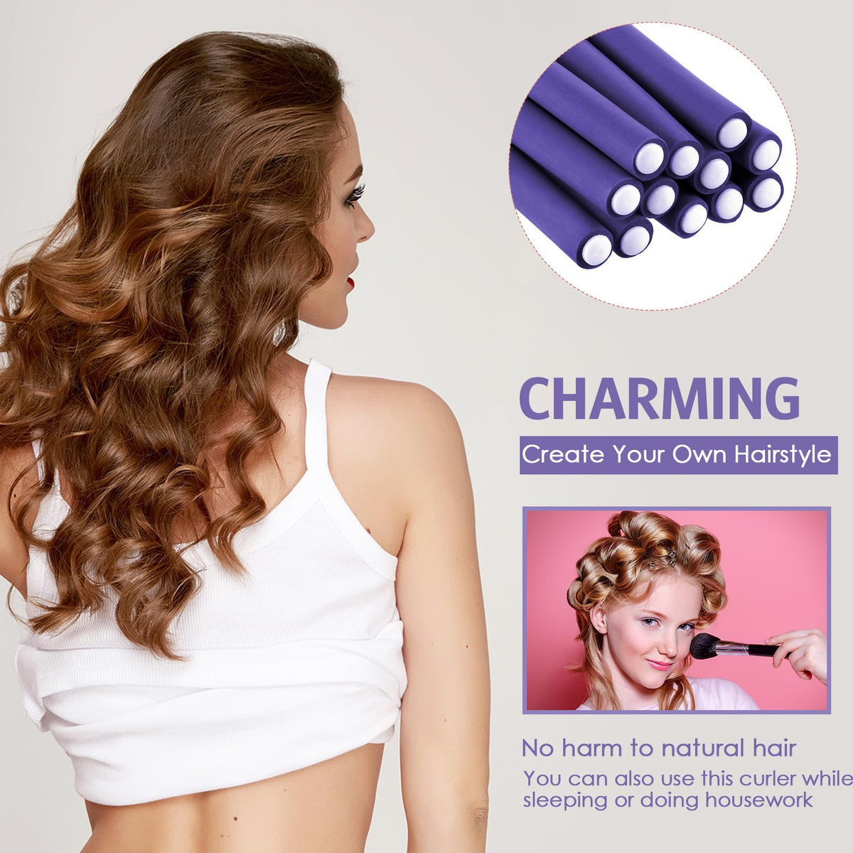 Syhood nighttime use curler for overnight waves
