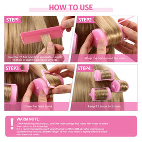 Syhood no-heat curling solution for safe home styling with rollers.