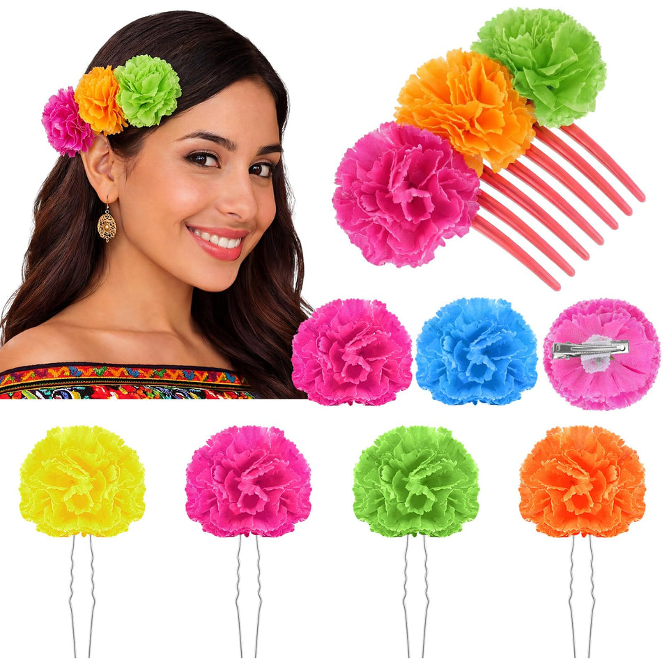 Syhood seven-piece marigold hair clips set for versatile styling