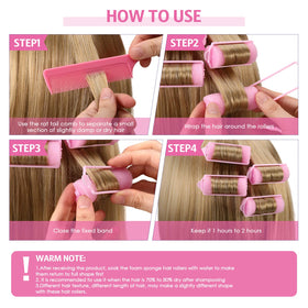 Syhood soft foam curlers lightweight and comfortable for overnight wear.