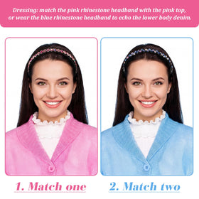 Two styles option: wave and plum blossom headbands by Syhood, versatile styling