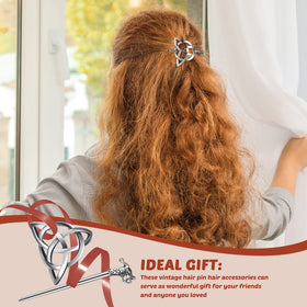 Syhood Viking Celtic hair clips versatile styling for daily outfits