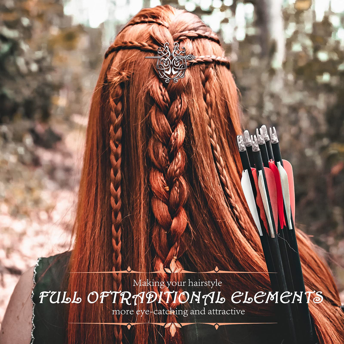 Syhood Celtic hair sticks ideal for long hair use