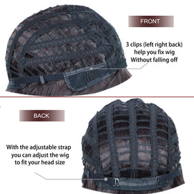 SYMEIW includes wig cap for quick, easy styling