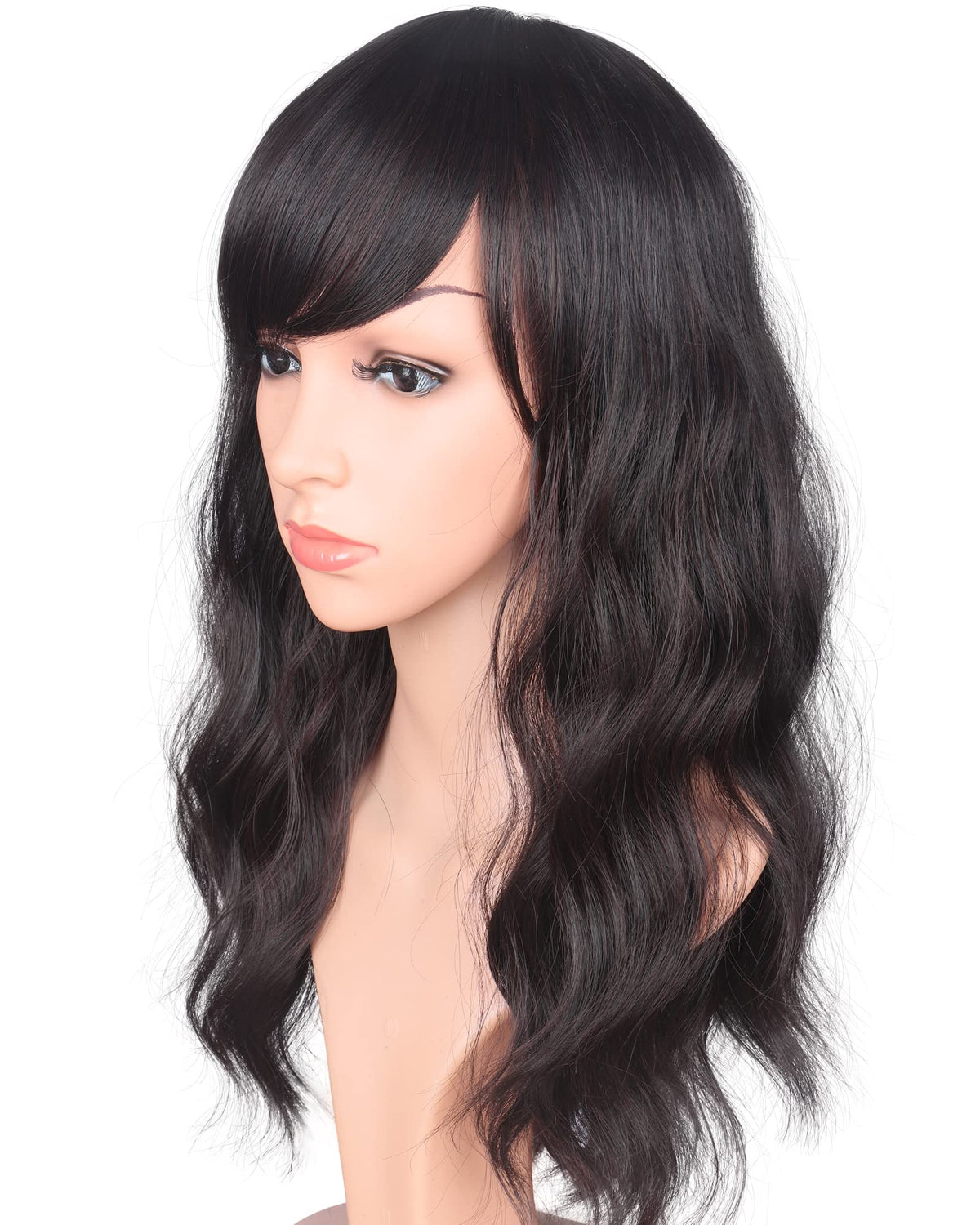 SYMEIW side bangs accentuate face-framing styling with natural movement