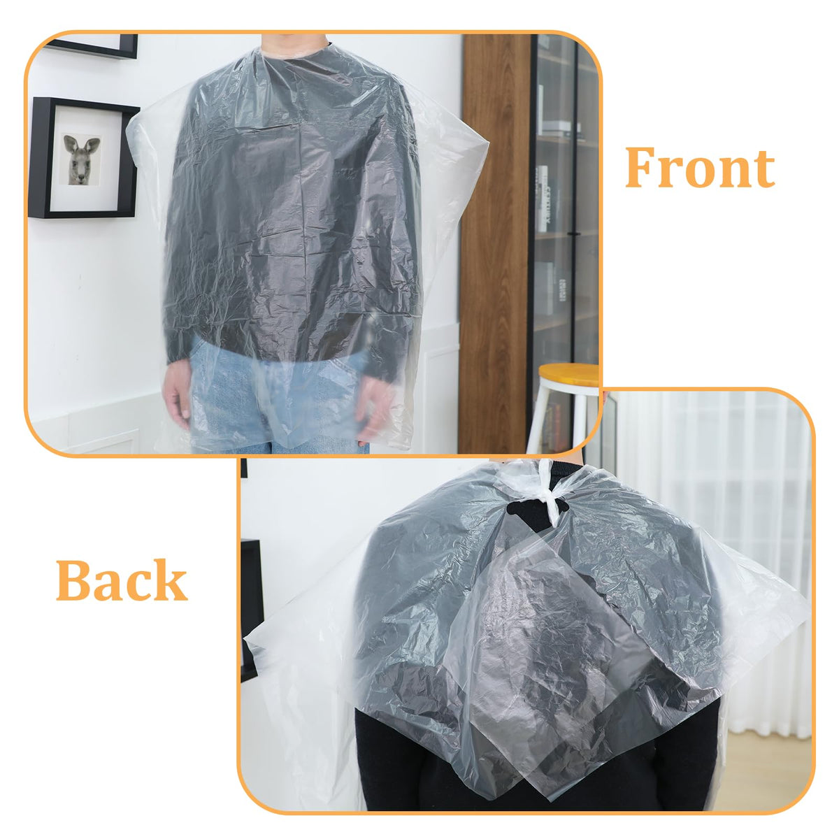 SynHHnergyx hair dye-capable apron protects clothing during coloring.