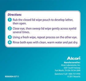 Systane Lid Wipes closeup texture highlighting wipe material for eyelids
