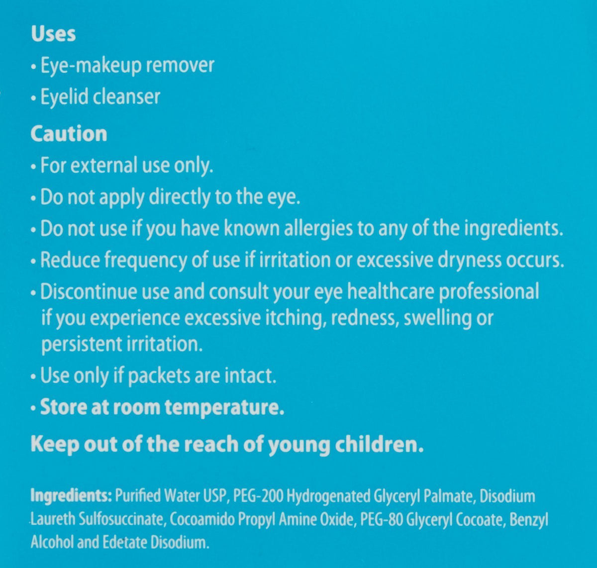 Systane Lid Wipes removing waterproof makeup without tugging.