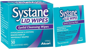 Systane Lid Wipes travel compact pack suitable for on the go