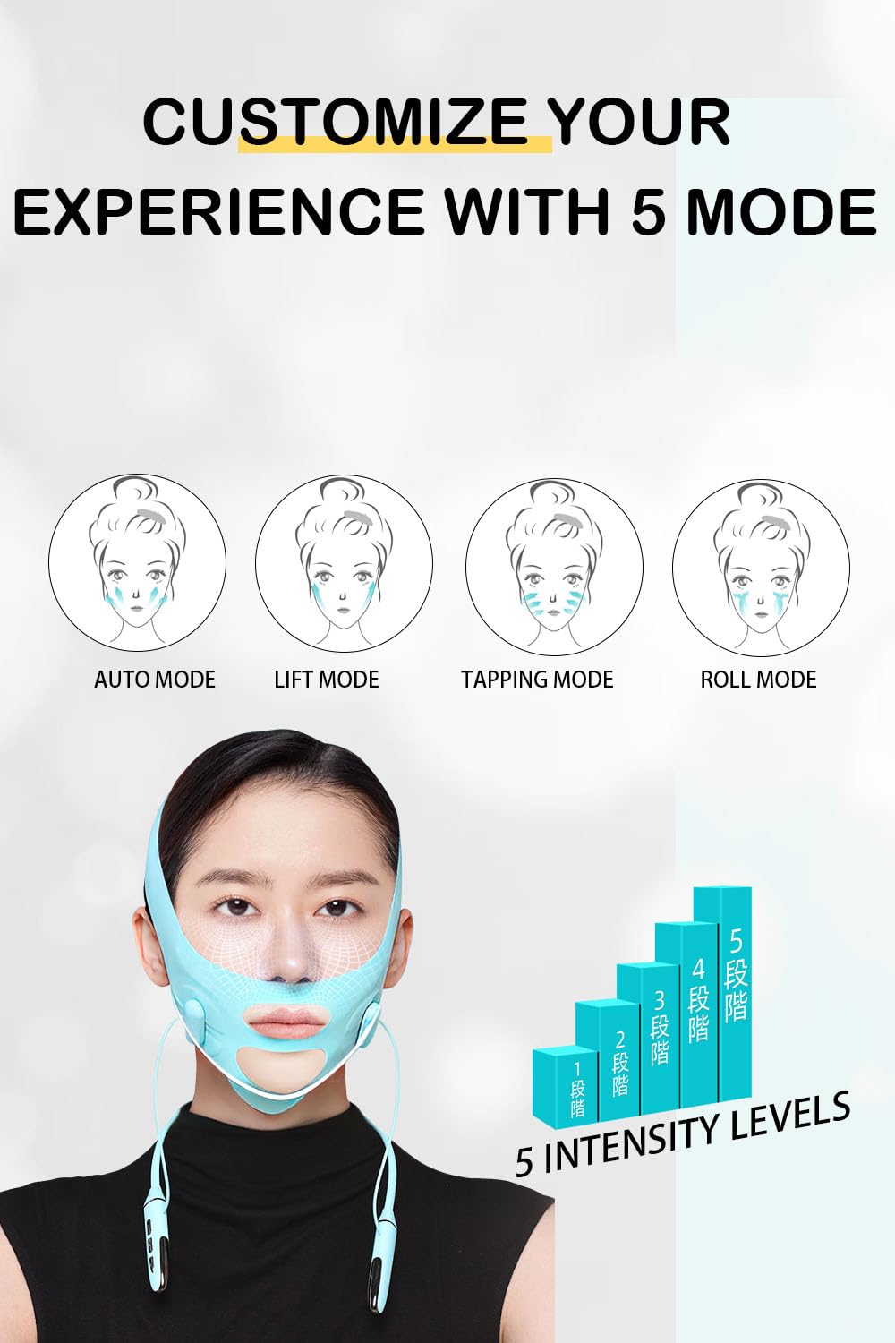 SZBB Face Belts ergonomic neckband control system enables easy adjustments