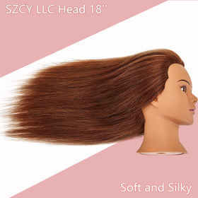 SZCY LLC brown real hair for natural looking color and texture.