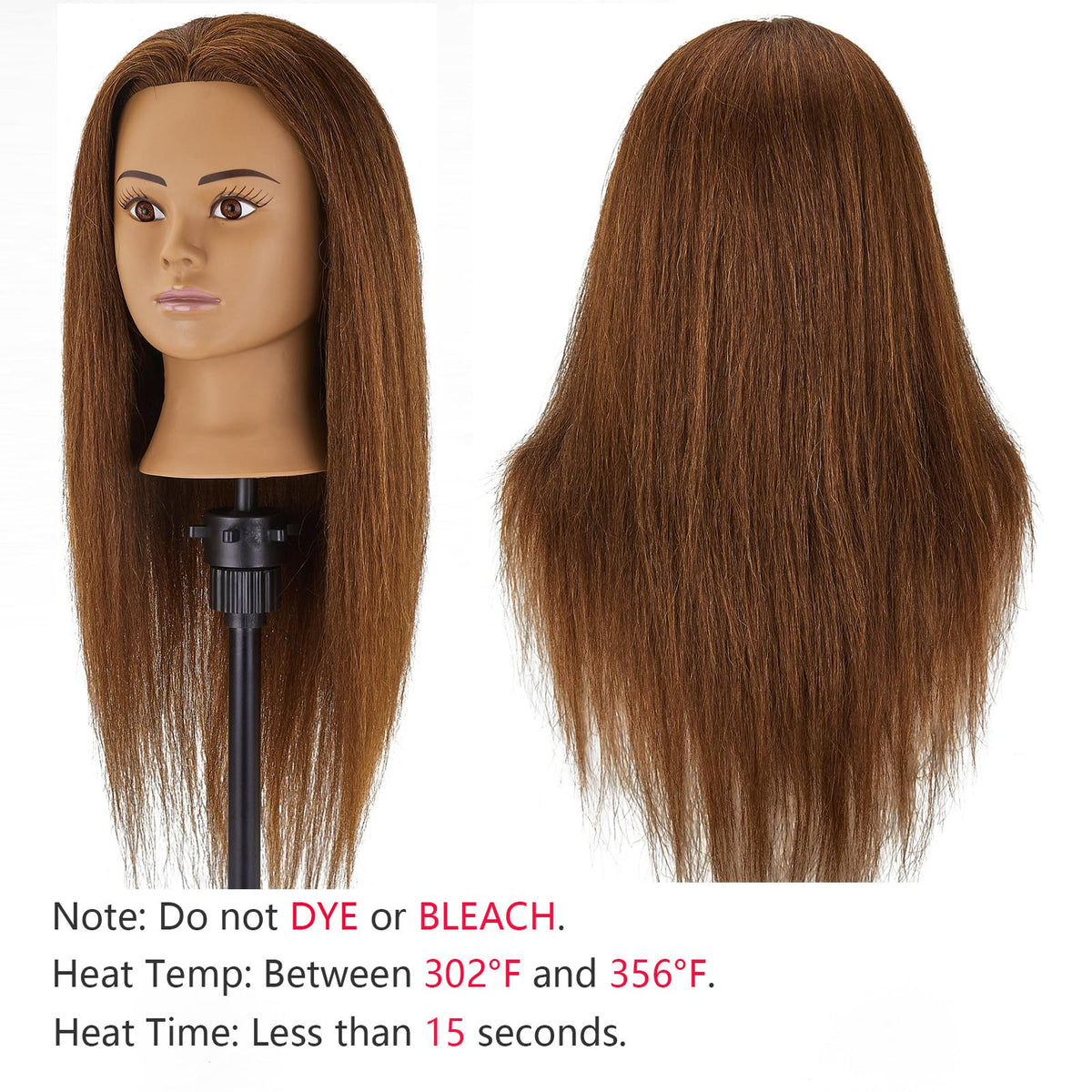 SZCY LLC mannequin head clamp holder included for secure practicing.