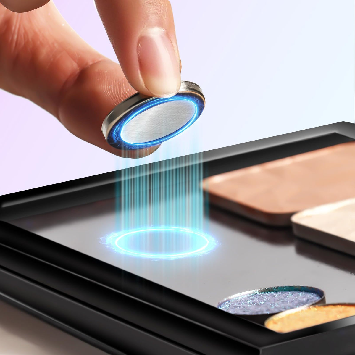 SZDYM PET protective layer in 4 layer palette protects powders