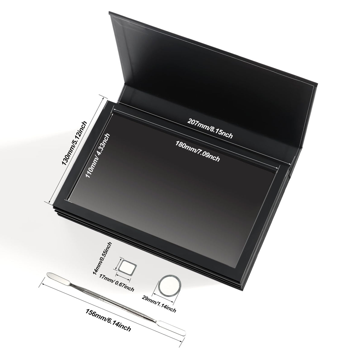SZDYM Strong 4-Layer Palette open layout, easy access to all pans.