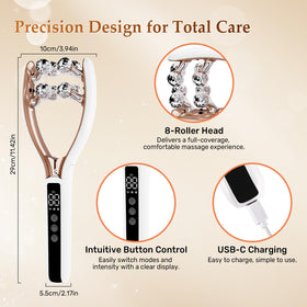 SZMDLX eight-roller v shape head follows contours for even contouring