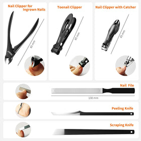 SZQHT Podiatrist Toenail Clippers close-up of curved blades for precise trimming