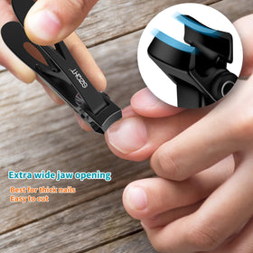 SZQHT Podiatrist Toenail Clippers includes nail files for smoothing