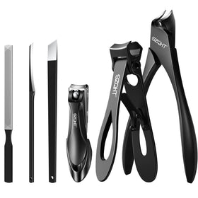 SZQHT Podiatrist Toenail Clippers Set with extra-wide jaw for thick nails