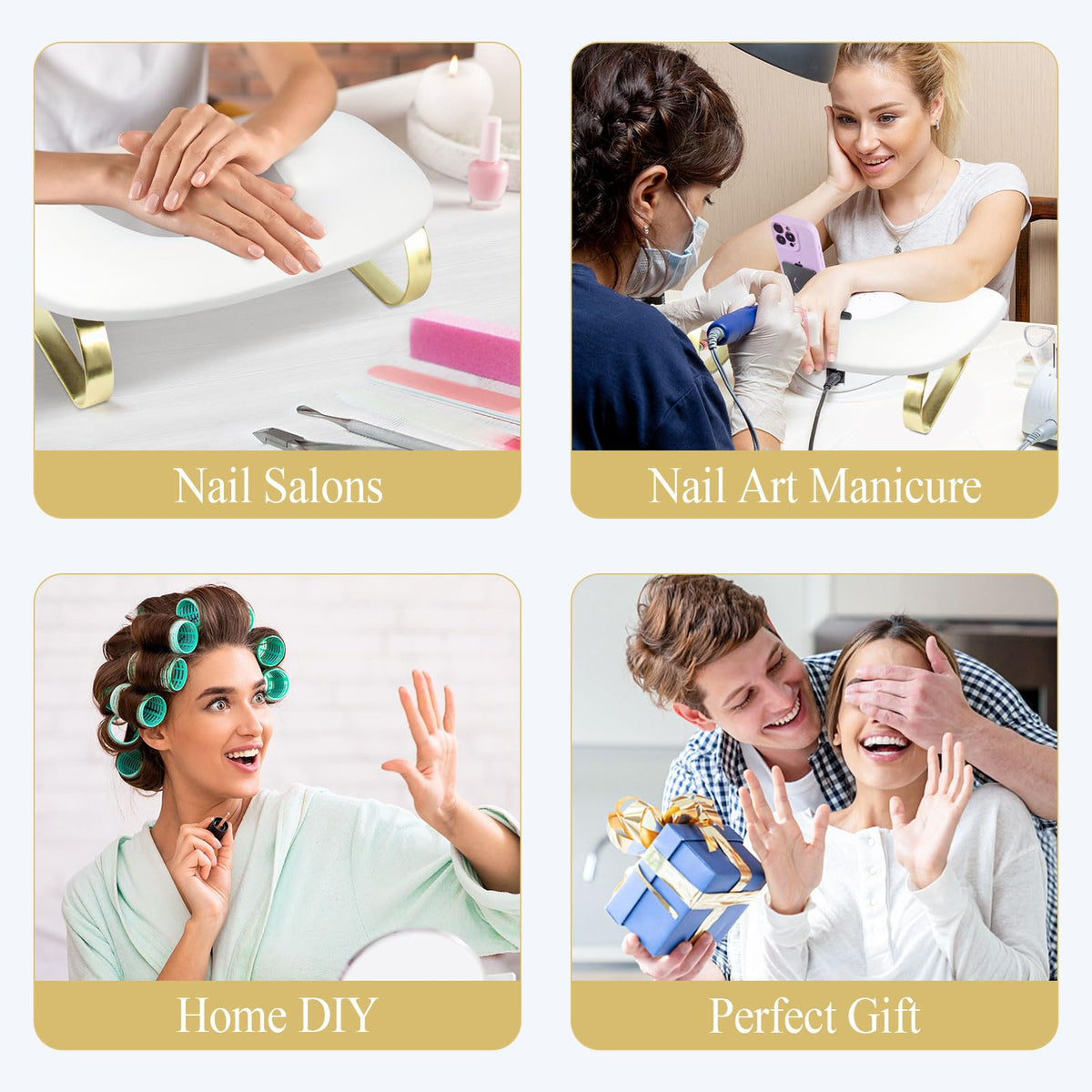 SZSJA gift-ready nail tool arm rest suitable for salons and home DIY.