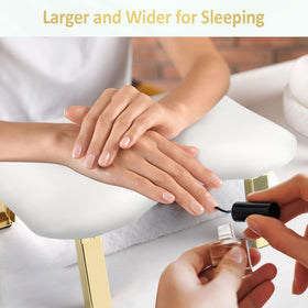 SZSJA Nail Arm Rest gold metal legs add durability and style