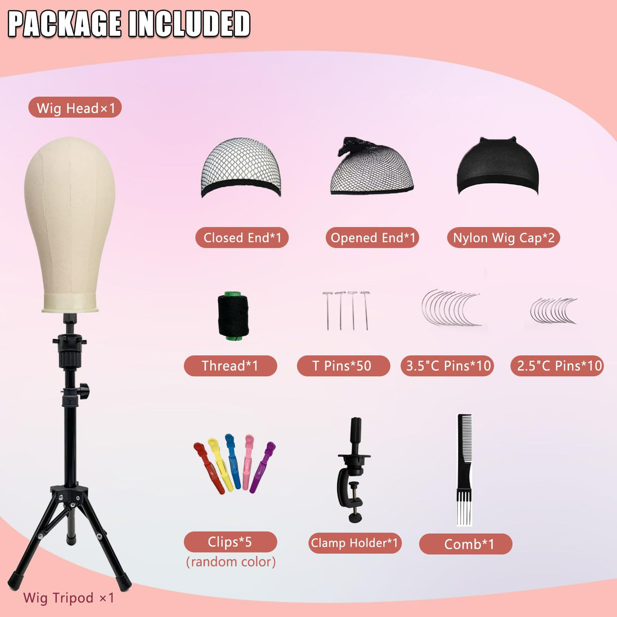 SZCY bristle brush helps smooth wig fibers during styling